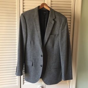 J Crew Ludlow Yorkshire Tweed Moon Fabric Gray Mens Blazer Size 40R LNWOT